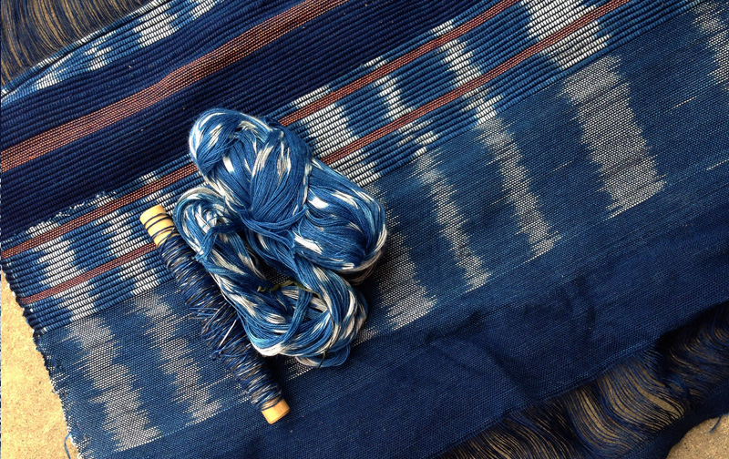 Kasuri (Ikat) weven 1/ Japan